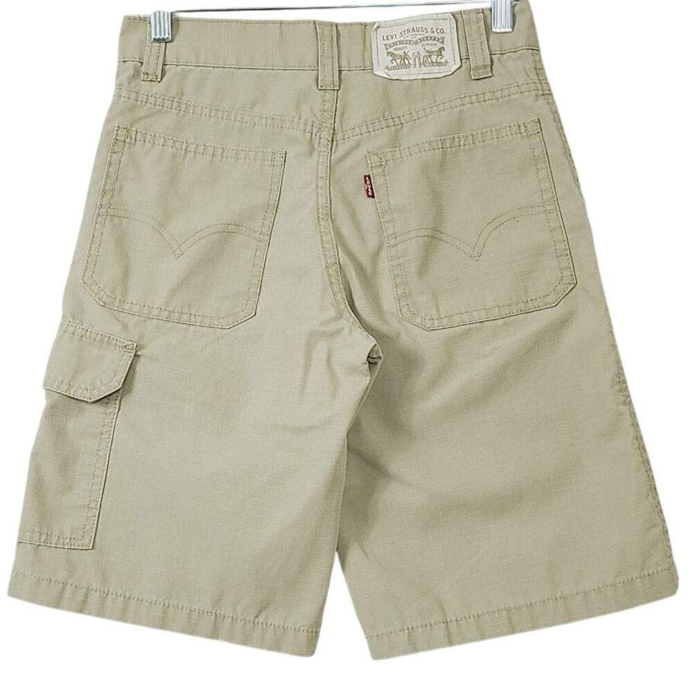Levi's Khaki Cargo Pocket Shorts, Youth Size 12 REGULAR